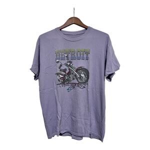 Detroit Motorcycles T-Shirt Ladies Size M